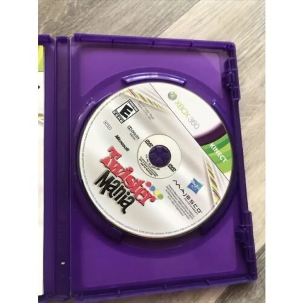 Twister Mania (Microsoft Xbox 360, 2011) With Manual.
